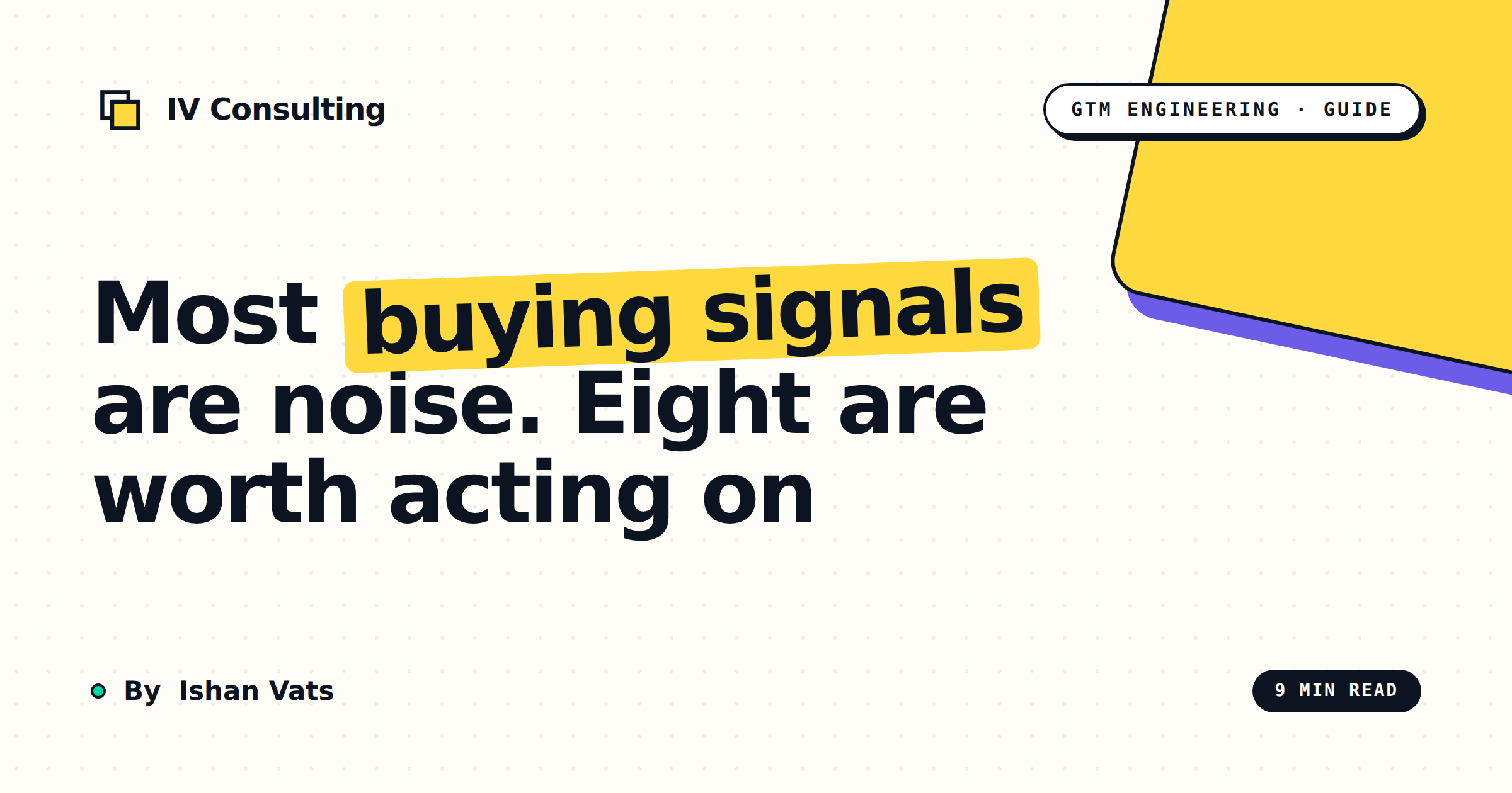 Buying signals worth acting on
