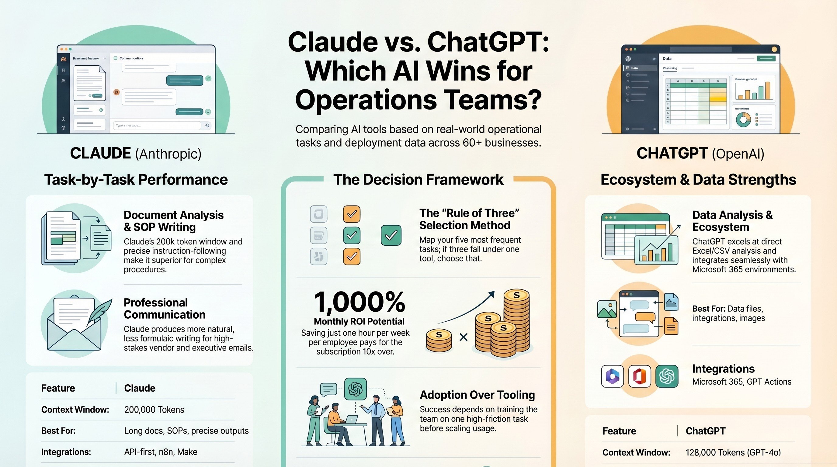 Claude vs ChatGPT for Operations Teams