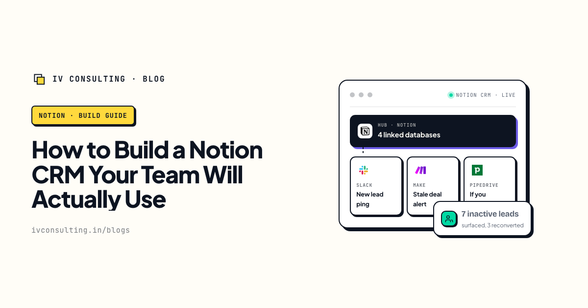 How to Build a Notion CRM Your Team Will Actually Use