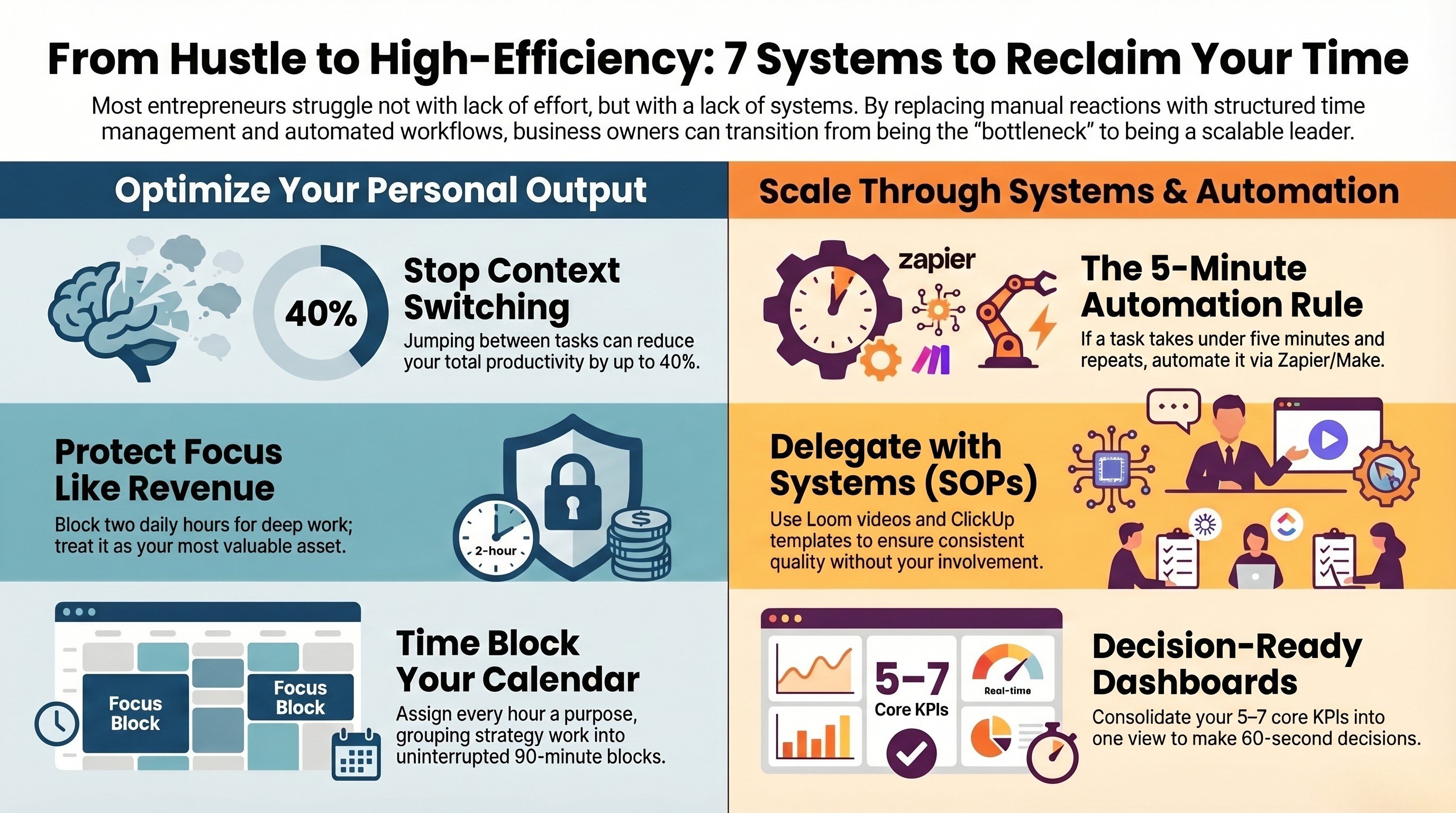 7 Productivity Systems Every Entrepreneur Should Have Running This Week