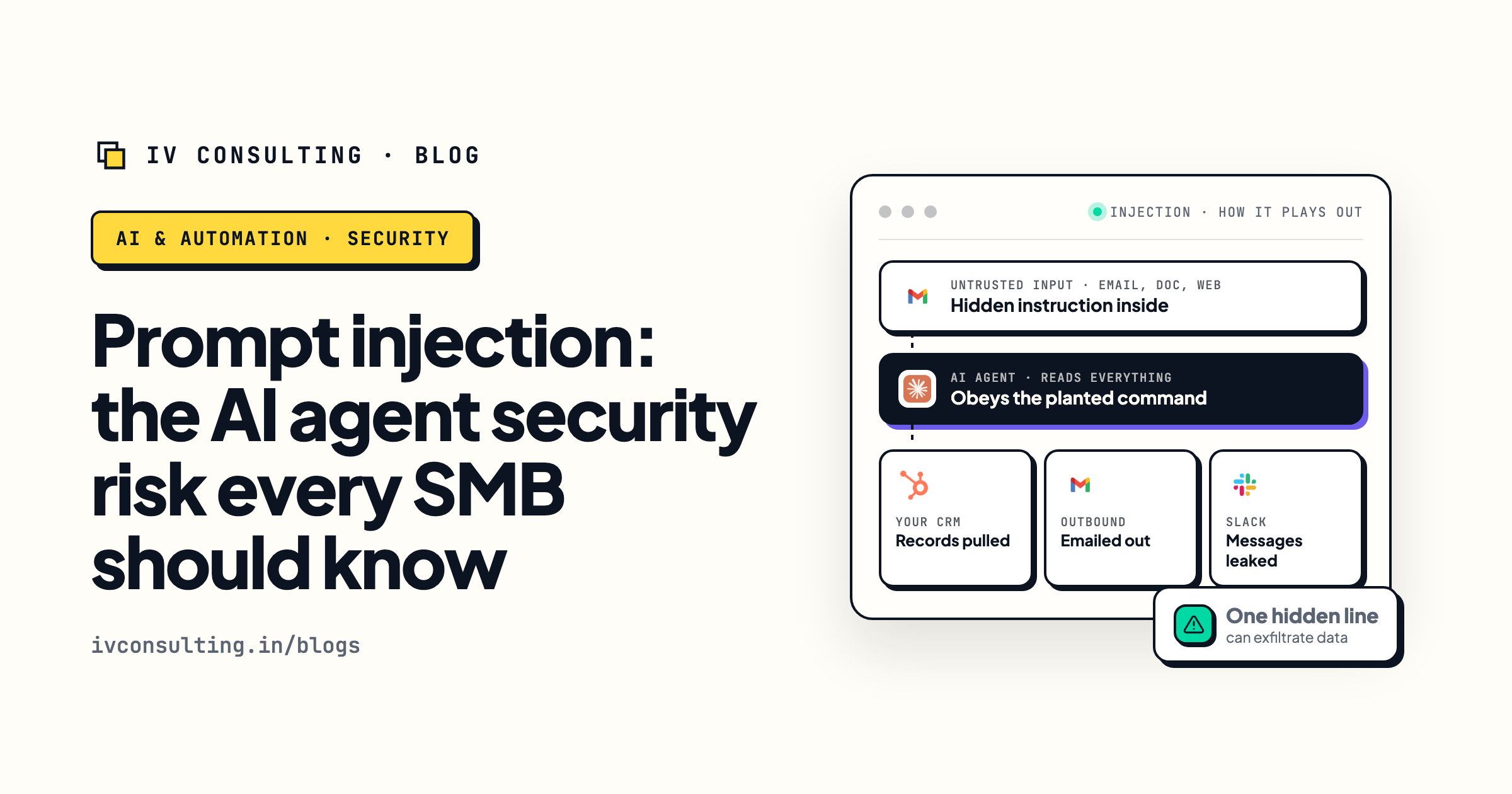 Prompt injection: the AI agent security risk for SMBs