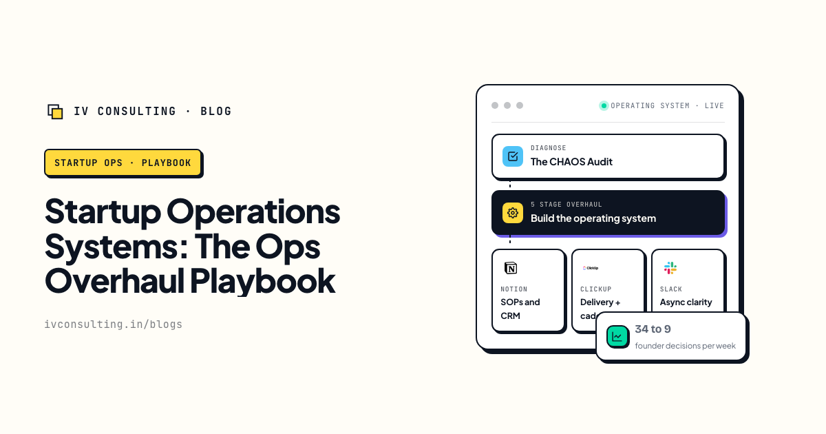 Startup Operations Systems: The Ops Overhaul Playbook
