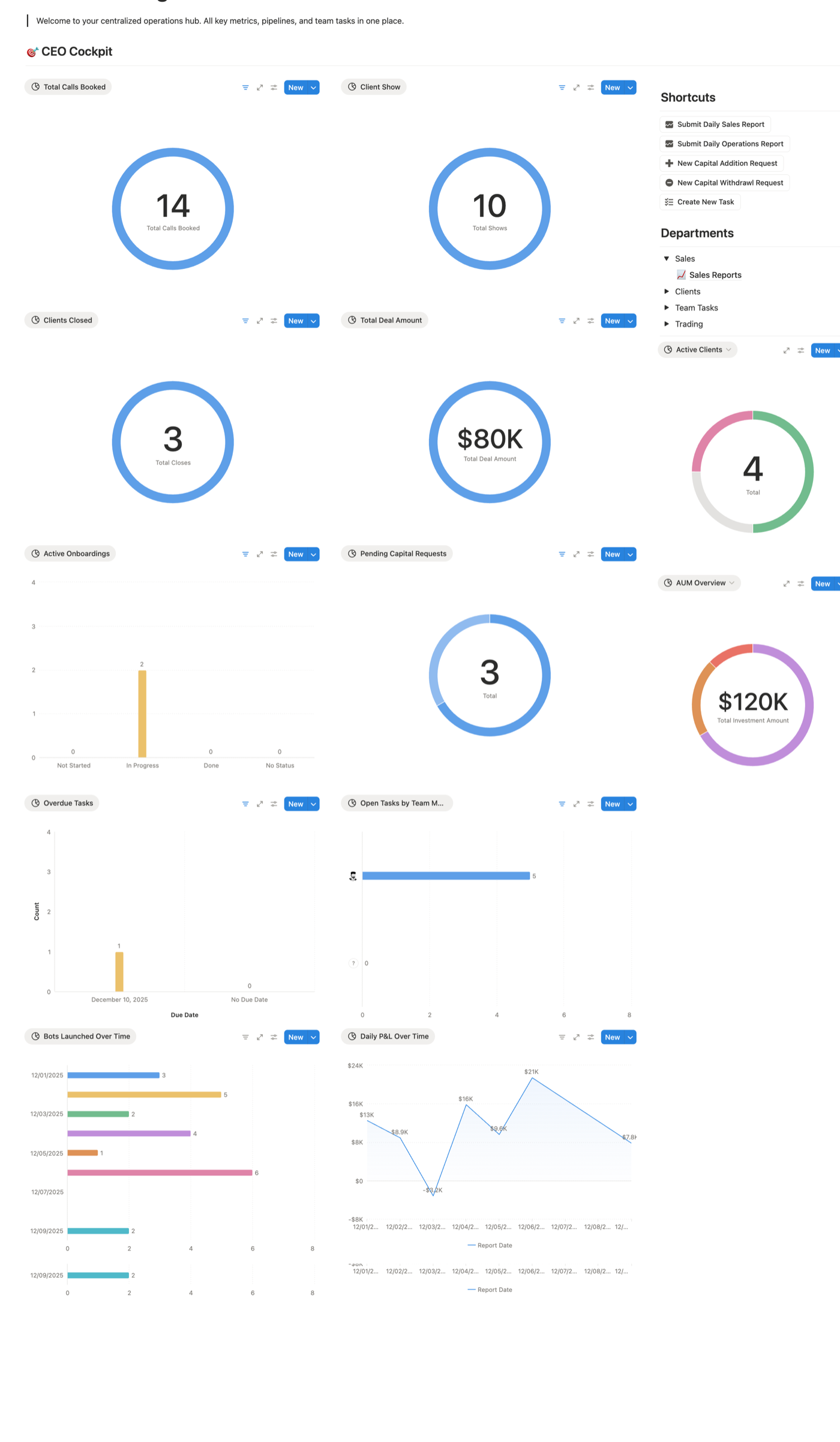 CEO dashboard