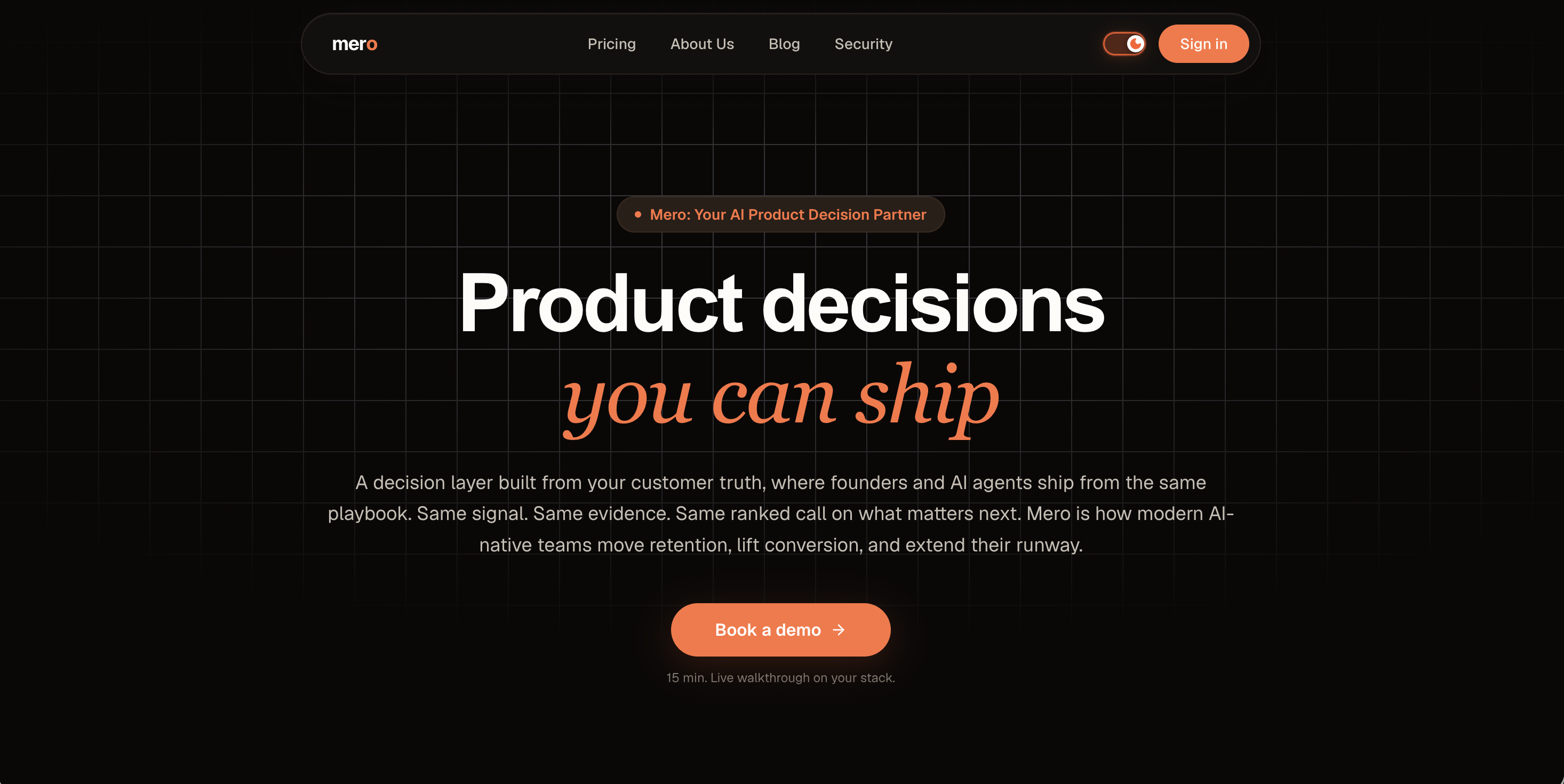Mero AI: an AI-native product