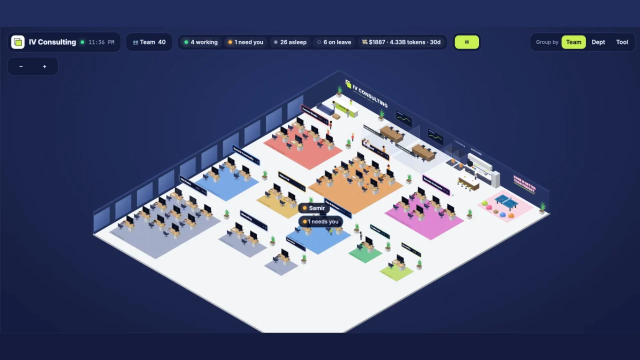 Virtual Agents Office homepage